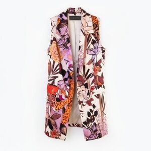 NWT Kobi Halperin Georgia Floral Long Women's Vest $598 - Size XS